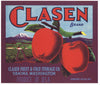 Clasen Brand Vintage Yakima Washington Apple Crate Label, p