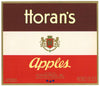 Horan's Brand Vintage Wenatchee Washington Apple Crate Label, red