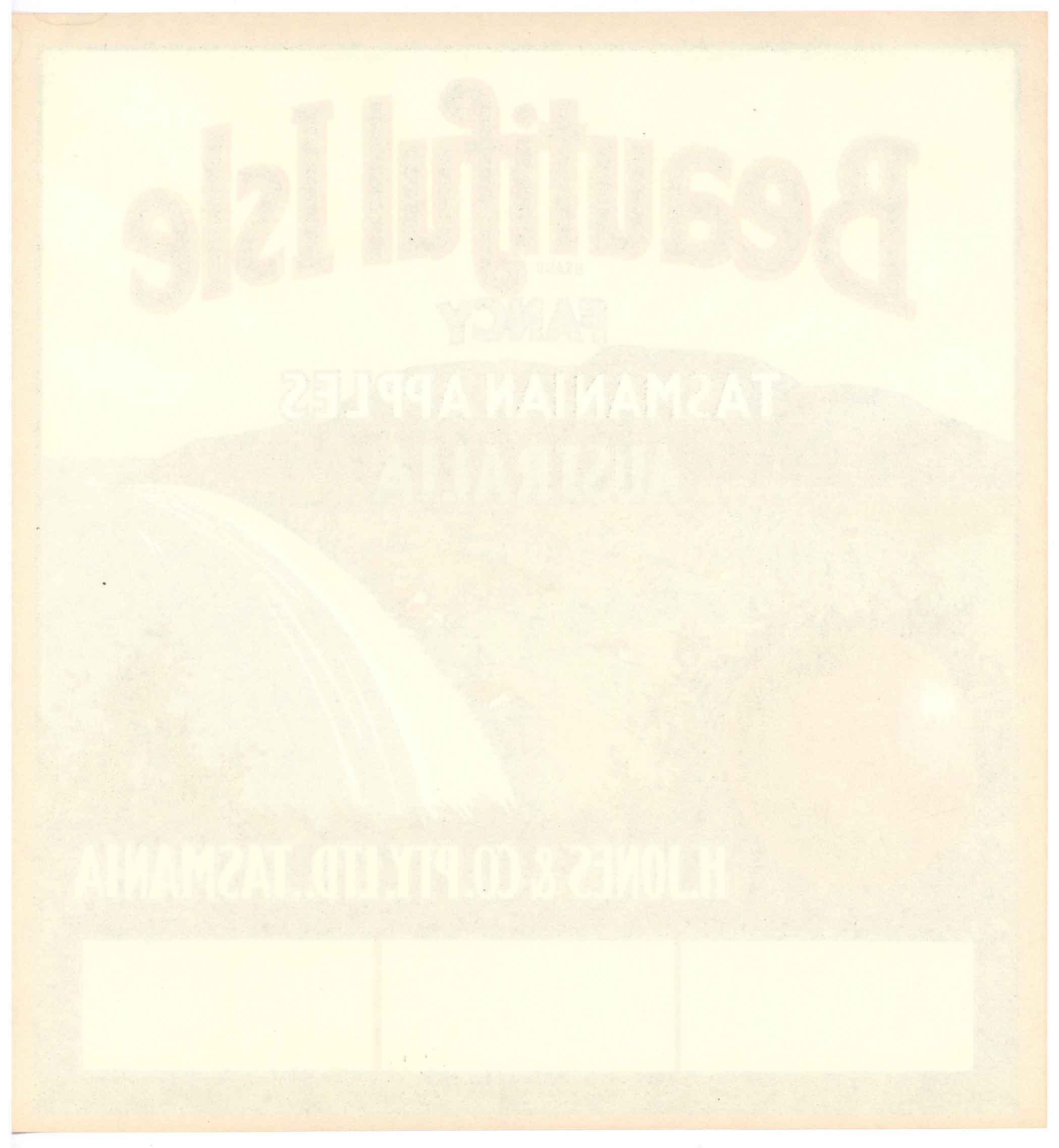 Beautiful Isle Brand Vintage Australian Apple Crate Label – thelabelman