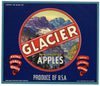 Glacier Brand Vintage Oregon Apple Crate Label