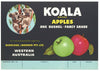 Koala Brand Vintage Australian Apple Crate Label