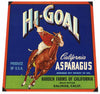 Hi-Goal Brand Vintage Salinas Asparagus Crate Label