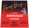 Pony Boy Brand Vintage Asparagus Crate Label
