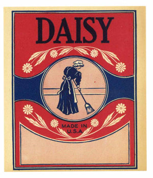 Daisy Brand Vintage Broom Label