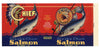 Chief Brand Vintage Alaska Packers Salmon Can Label, n