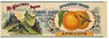 Mt. Whitney Brand Vintage Apricot Can Label