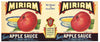 Miriam Brand Vintage Apple Sauce Can Label