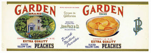 Garden Brand Vintage Philadelphia Peach Can Label