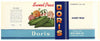 Doris Brand Vintage Sweet Peas Can Label