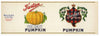 Tartan Brand Vintage Hamilton Canada Pumpkin Can Label
