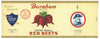 Burnham Brand Vintage Red Beets Can Label