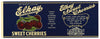 Elkay Brand Vintage Sweet Cherry Can Label