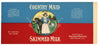 Country Maid Brand Vintage Oregon Milk Can Label