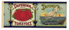Defender Brand Vintage Maryland Tomato Can Label, s