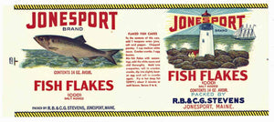 Jonesport Brand Vintage Cod Can Label