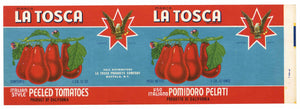 La Tosca Brand Vintage Buffalo New York Can Label