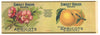 Sweet Brier Brand Vintage Apricot Can Label