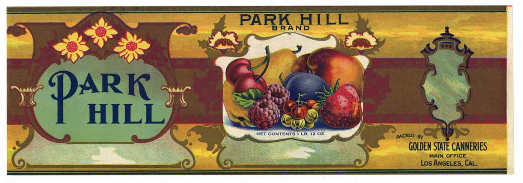 Park Hill Brand Vintage Fruit Can Label