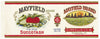 Mayfield Brand Vintage Richmond Virginia Succotash Can Label