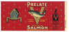 Prelate Brand Vintage Salmon Can Label