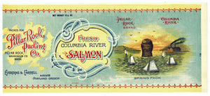 Pillar Rock Brand Vintage Salmon Can Label