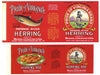 Pride of Virginia Brand Set of Two Herring Can Labels