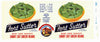 Fort Sutter Brand Vintage Bean Can Label