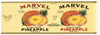 Marvel Brand Vintage Danville Illinois Pineapple Can Label