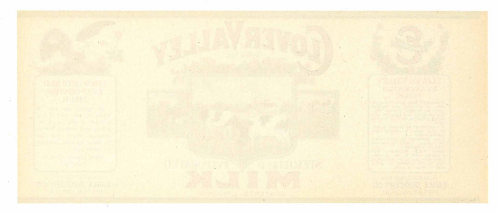 Clover Valley Brand Vintage Pennsylvania Milk Can Label – thelabelman