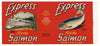 Express Brand Vintage Salmon Can Label n