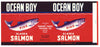 Ocean Boy Brand Vintage Seattle Washington Salmon Can Label