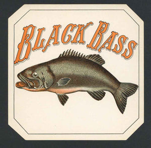 Black Bass Brand Outer Cigar Box Label
