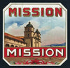 Mission Brand Outer Cigar Box Label