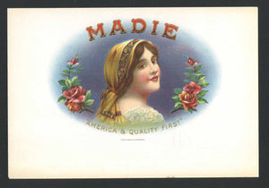 Madie Inner Cigar Box Label