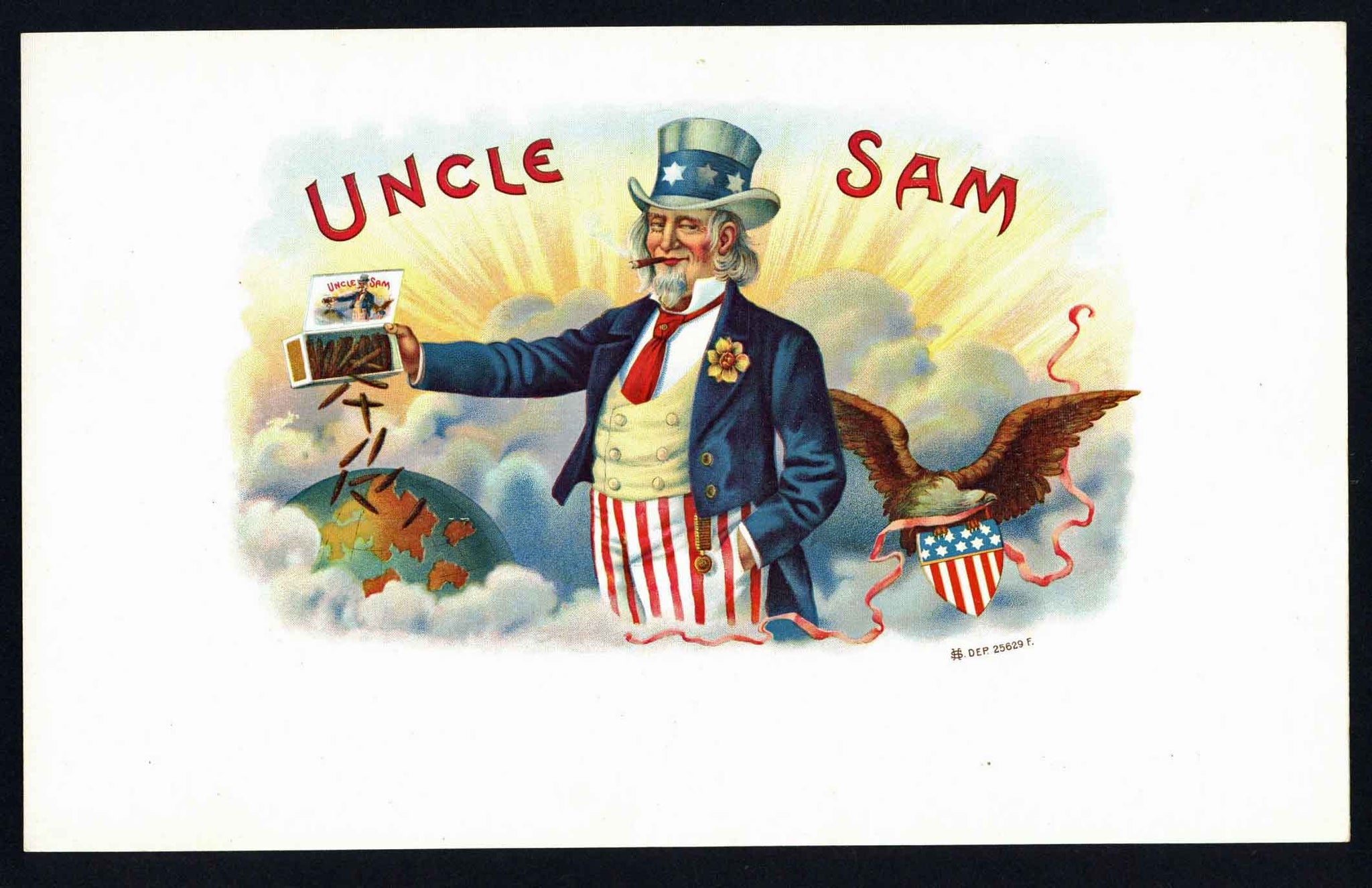 Uncle Sam Brand Inner Cigar Box Label