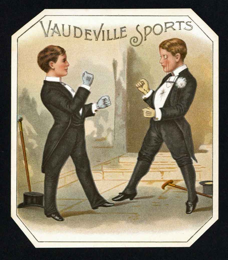 Vaudeville Sports Brand Vintage Outer Cigar Box Label