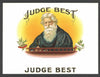 Judge Best Brand Outer Cigar Box Label