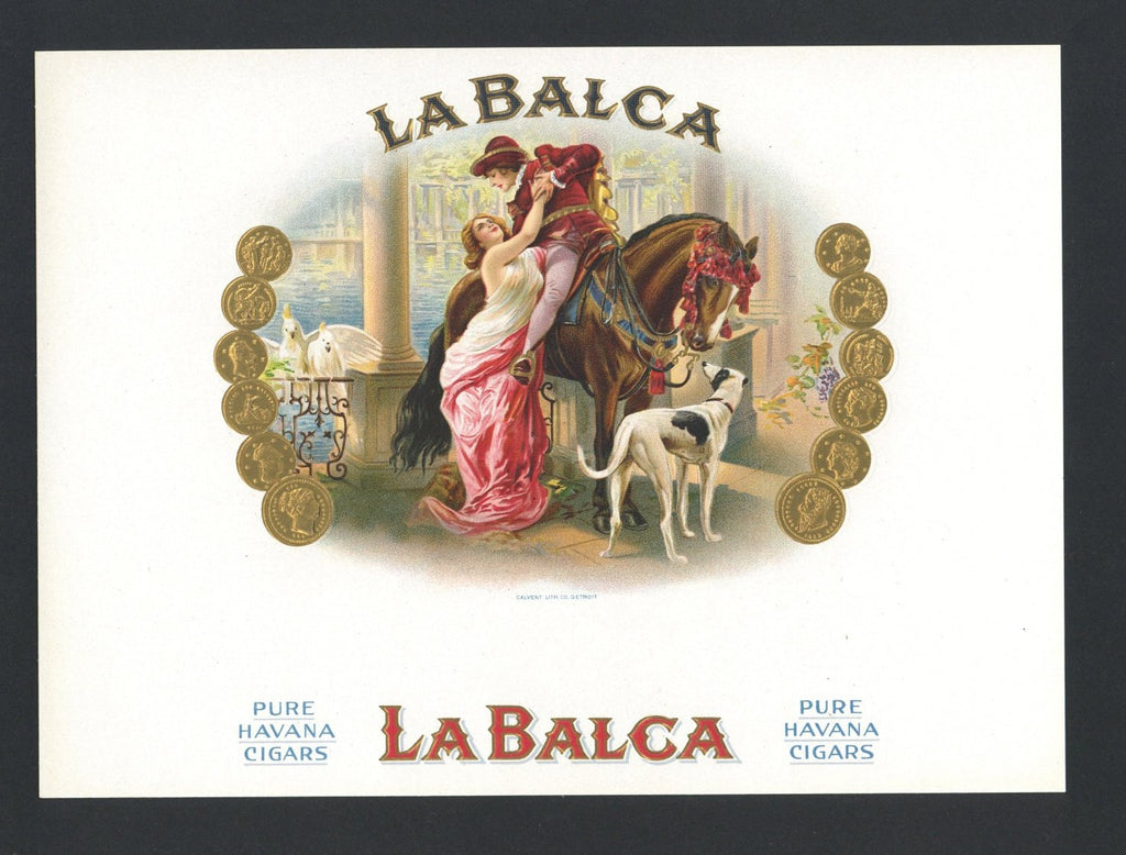 La Balca Brand Inner Cigar Box Label