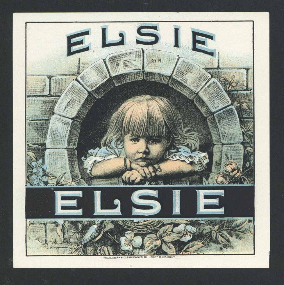 Elsie Brand Outer Cigar Box Label