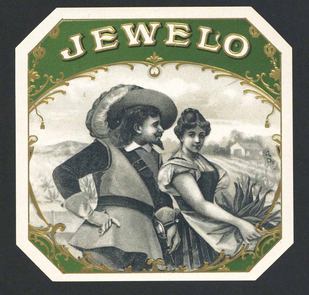 Jewelo Brand Outer Cigar Box Label