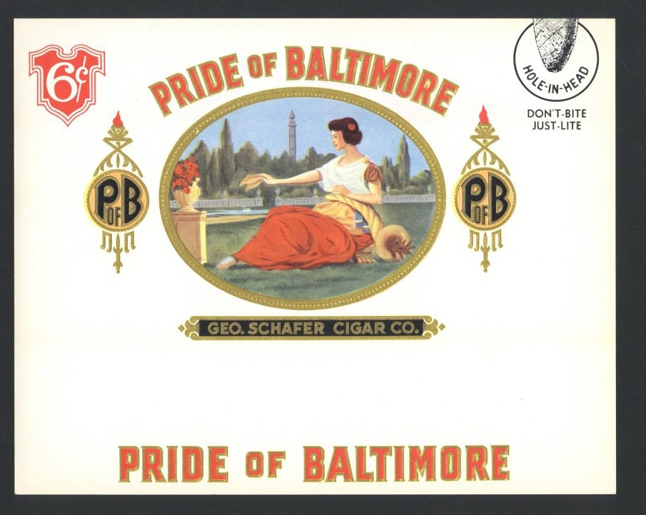 Pride Of Baltimore Inner Cigar Box Label