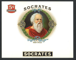 Socrates Inner Cigar Box Label