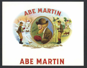Abe Martin Brand Inner Cigar Box Label