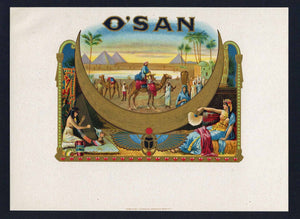 O'San Inner Cigar Box Label