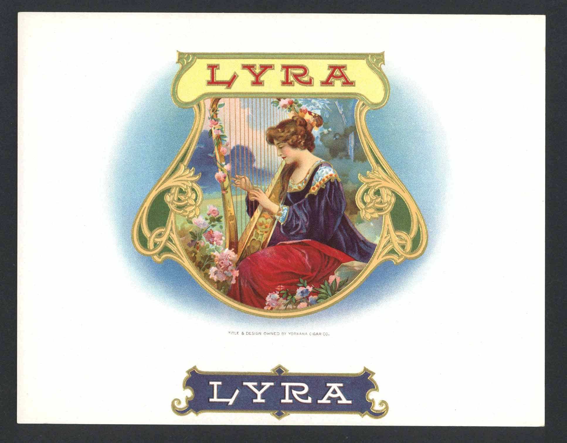 Lyra Inner Cigar Box Label
