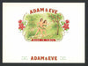 Adam & Eve Inner Cigar Box Label