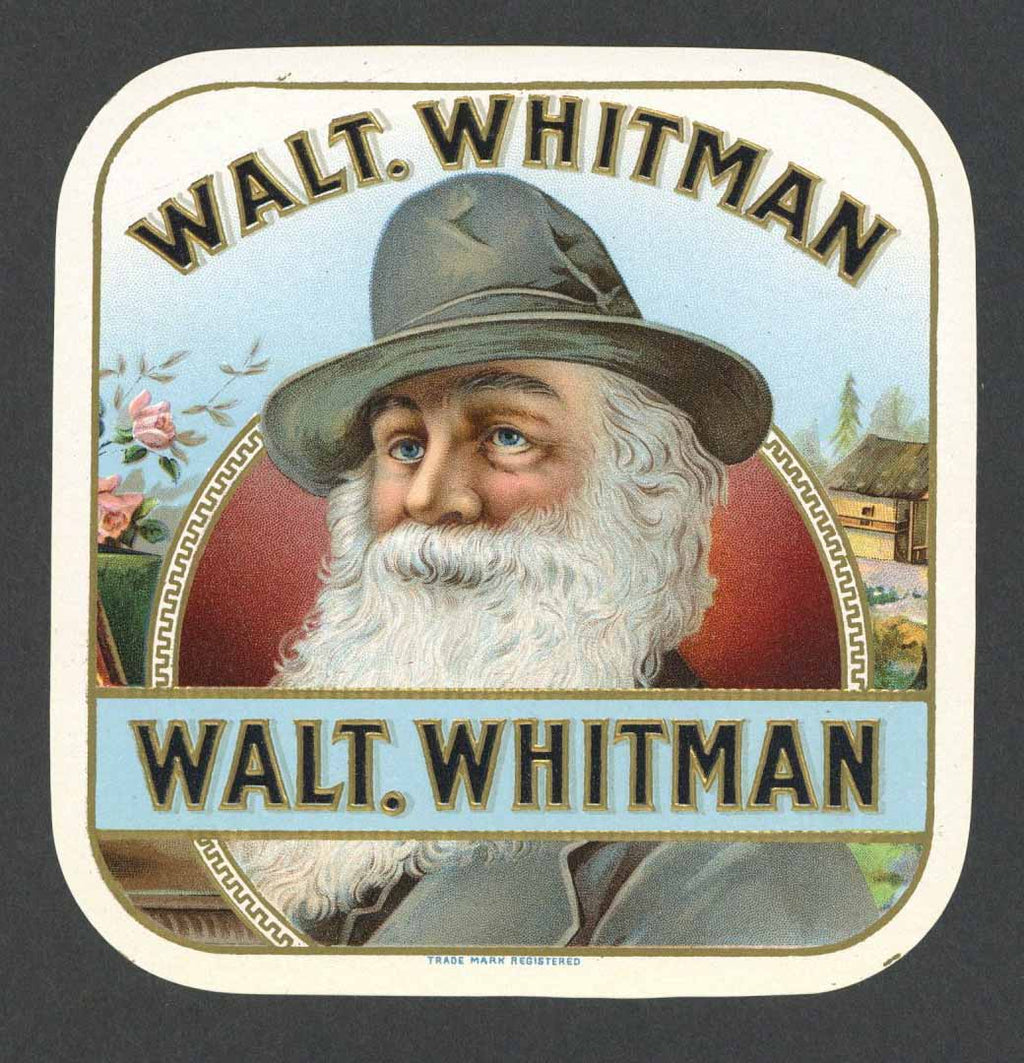 Walt Whitman Brand Outer Cigar Label