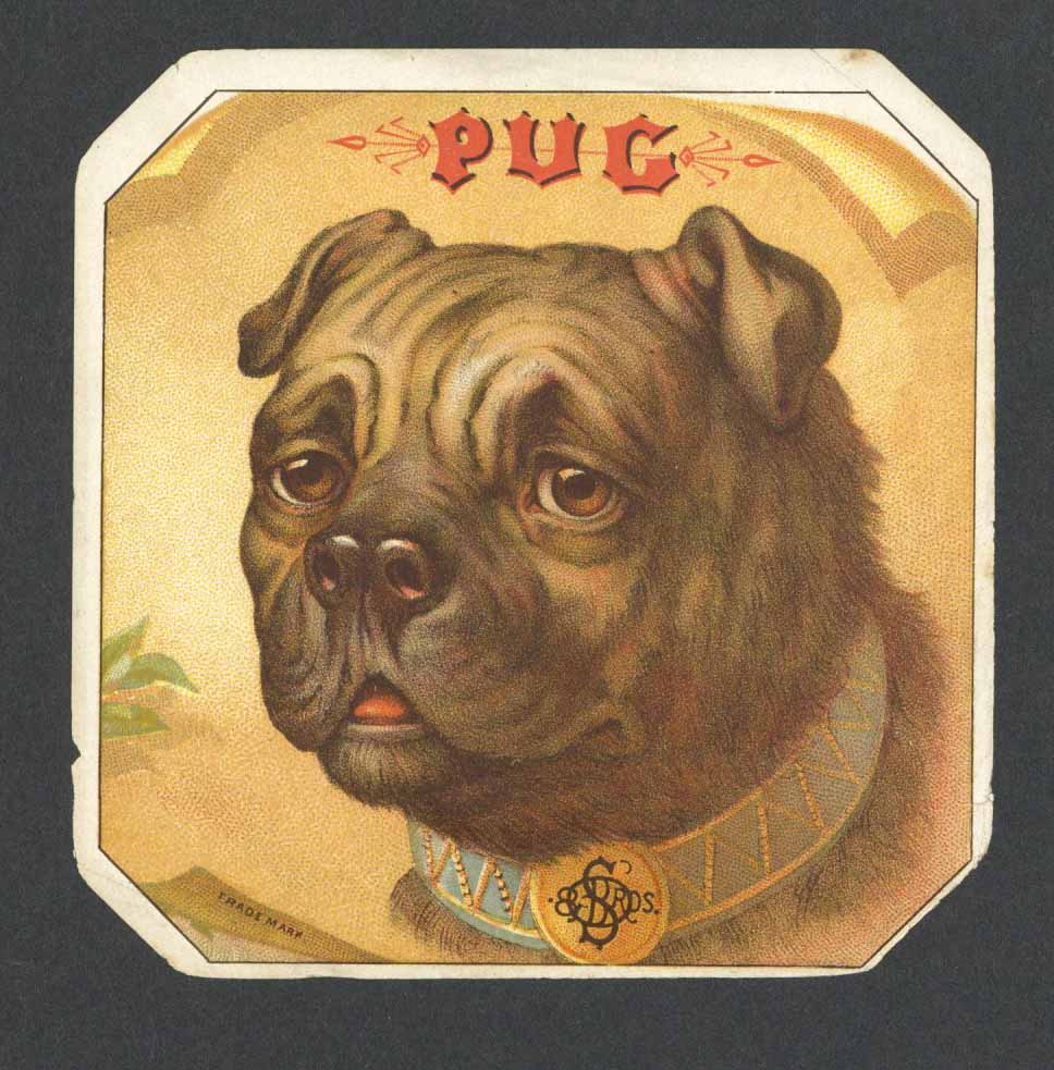 Pug Brand Outer Cigar Label