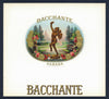 Bacchante Brand Inner Cigar Box Label