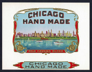 Chicago Hand Made Brand Inner Cigar Box Label